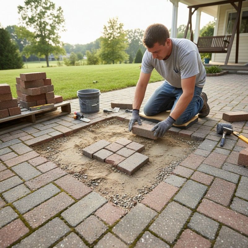 Local Paver Repair pros at work